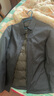 鴨鴨（YAYA）夾克羽絨服男短款翻領(lǐng)輕薄中青年冬季新款保暖商務(wù)干部爸爸裝外套 A28深藍 2XL 185(建議160-180斤) 曬單實(shí)拍圖
