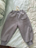 迷你巴拉（minibala）男女童寶寶長(cháng)褲柔軟親膚保暖內里加絨舒適褲子冬 曬單實(shí)拍圖