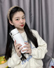 初聽(tīng)保溫杯大容量316女泡茶男便攜學(xué)生大號保溫壺帶蓋茶水分離水杯子 白色800ML【雙層杯蓋+便攜提手】 曬單實(shí)拍圖