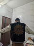 馳桓美式復古光明之眼刺繡vibe棒球服夾棉夾克男高街寬松情侶國潮外套 黑色升級版大太陽(yáng) 常規 XL 高版本刺繡工藝 建議130-150斤 曬單實(shí)拍圖