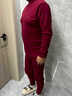 七匹狼男士中領(lǐng)秋衣秋褲套裝本命年純棉打底棉毛衫套裝酒紅色保暖內衣男 【升級純棉抗菌】酒紅色*中領(lǐng)1套 XL (175)推薦 130-150斤 曬單實(shí)拍圖