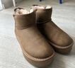駱駝（CAMEL）雪地靴女簡(jiǎn)約厚底棉鞋百搭加絨加厚保暖靴 L24W275721 駝色 37  曬單實(shí)拍圖
