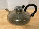 泡茶壺耐高溫玻璃新款煮茶器家用花茶水分離電陶爐燒水壺輕奢茶具 鼠尾壺-煙灰色 曬單實(shí)拍圖