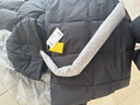 森馬（Semir）長(cháng)款羽絨服90絨子可拆卸毛領(lǐng)連帽分割插肩袖2025新款女冬外套 黑色（灰鴨絨）90001 XL 曬單實(shí)拍圖