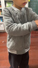 兒童校服神器秋冬新款三層絎棉男童棉衣加絨加厚內搭女童棉襖a類(lèi) 棒球服-騎士灰 【三層保暖鎖溫】 130 （建議身高115-125CM） 曬單實(shí)拍圖
