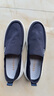 森達帆布鞋男夏季透氣不悶腳一腳蹬套腳懶人休閑鞋 藍色 41 曬單實(shí)拍圖