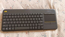 羅技（Logitech）K400Plus無(wú)線(xiàn)鍵盤(pán)觸控 安卓智能電視電腦筆記本辦公鍵盤(pán) 觸摸面板無(wú)線(xiàn)觸控鍵盤(pán)電池緊湊型即插即用 K400Plus+大桌墊 曬單實(shí)拍圖