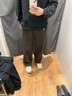 優(yōu)衣庫合作款/男裝女裝燈芯絨工裝褲/休閑褲褲子25秋冬新款479822 36 褐色 S /165/72A 曬單實(shí)拍圖