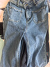 UR2025秋季新款女裝雙口袋蝴蝶結飾喇叭牛仔長(cháng)褲UYY850183+ 淺藍 27 曬單實(shí)拍圖