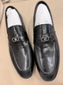 維絲圖西品牌皮鞋男鞋頭層牛皮春季英倫瘦版日常百搭真皮商務(wù)休閑鞋 黑色 41 曬單實(shí)拍圖