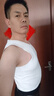 浪莎（LangSha）無(wú)痕保暖背心男士加厚加絨秋冬內穿德絨坎肩棉馬甲無(wú)袖t恤保暖衣 白色+白色兩件裝 3XL 155-185斤穿 曬單實(shí)拍圖