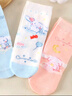 Hello Kitty兒童抗菌襪子秋冬季新款女孩棉襪大童寶寶中筒襪 U4143搭色 22-24 曬單實(shí)拍圖