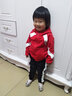 卡瓦拉（KAWALA）童裝男女童套裝兒童春秋裝運動(dòng)休閑拉鏈外套幼兒園小學(xué)生校服班服 紅色兩件套 110碼（建議身高100CM） 曬單實(shí)拍圖