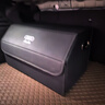韻載奧迪A3/A4L/A5/A6L/A7/Q3/Q5L/Q7收納箱后備箱折疊置儲物盒汽車(chē)載 【升級加厚】黑色中號50*31*30 曬單實(shí)拍圖