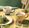 網(wǎng)易嚴選 田園手繪系列 麥片杯馬克杯早餐碗 陶瓷水杯子茶杯咖啡燕麥 春香兔-400ml 曬單實(shí)拍圖
