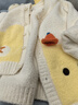 巴拉巴拉balaOne寶寶毛衣兒童線(xiàn)衫2025新款冬裝針織開(kāi)衫上衣萌趣 黃色小熊00311 100 曬單實(shí)拍圖