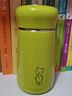 希諾（heenoor）保溫杯女士304不銹鋼小容量便攜小巧可愛(ài)水杯學(xué)生兒童杯子 芥末綠 330ml 曬單實(shí)拍圖