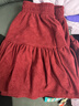 迪士尼（Disney）女童半身裙秋冬款短裙兒童蛋糕裙加絨裙子TD3EQ015 安可拉紅140 曬單實(shí)拍圖