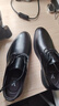 YRC意爾康男鞋正裝商務(wù)皮鞋低幫系帶皮鞋男英倫潮流男鞋真皮男鞋 黑色內增高款 單層 11030 42 曬單實(shí)拍圖