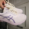 亞瑟士ASICS跑步鞋女鞋緩震透氣運動(dòng)鞋舒適回彈耐磨跑鞋 GEL-CONTEND 7 白色/紫色 38 曬單實(shí)拍圖
