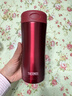 膳魔師（THERMOS） 不銹鋼保溫杯男商務(wù)定制水杯車(chē)載辦公室便攜杯子400ml JCG-400 紅色 400ml 曬單實(shí)拍圖