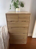 庭百盛斗柜實(shí)木收納柜家用臥室多層儲物柜客廳靠墻五斗柜現代簡(jiǎn)約抽屜柜 原木色 【四層五抽】寬50*高86*深40 曬單實(shí)拍圖