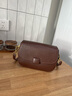CADUNI KAISER牛皮包包女包小眾馬鞍包百搭輕奢斜挎包生日禮物高級感送女友老婆 【咖啡色】實(shí)用走心 品牌洋氣高端氣質(zhì)單肩小包 曬單實(shí)拍圖