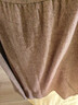 ELLE【100%綿羊毛】設計感高腰顯瘦半身裙女2023冬裝新款氣質(zhì)裙子 卡其色 L 曬單實(shí)拍圖