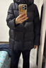 江南布衣（JNBY）【商場(chǎng)同款】25冬新品羽絨服95白鵝絨寬松連帽輕盈柔軟5X0C10200 001/本黑 S 曬單實(shí)拍圖