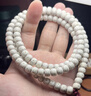 畢業(yè)級海南星月菩提半壁江山原生態(tài)順白老型桶108顆男女款手串 【收藏級級】星月菩提 9*7mm 曬單實(shí)拍圖