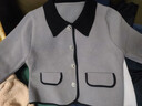小香風(fēng)外套女短款秋冬氣質(zhì)感小個(gè)子雙面呢毛呢大衣女士外套秋冬女 灰色 S 【85-120斤】 曬單實(shí)拍圖