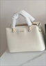 COOGI包包女士輕奢品牌高端時(shí)尚單肩手提包女款頭層牛皮2026年生日禮物 米白 曬單實(shí)拍圖