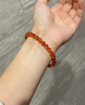 VAUBEL天然金太陽(yáng)手串女橘紅金沙手鏈日光石水晶飾品生日禮物送女友老婆 【轉運招財】7mm天然金太陽(yáng)手鏈(一物一證) 曬單實(shí)拍圖