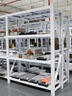 豫豐鋼貨架置物架倉儲超強承重倉庫貨物架中型庫房貨架儲物器材架展示架 三層-白色-主架 200*60*200cm【單層承重1000kg】 曬單實(shí)拍圖