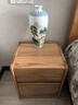 全友家居橡木實(shí)木床頭柜落地臥室床邊小型抽屜收納儲物置物柜沙發(fā)邊柜 【紅橡木】床頭柜A 曬單實(shí)拍圖