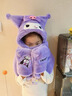 Hello Kitty帽子圍巾手套三合一兒童女凱蒂貓冬季雙層防風(fēng)寒保暖毛絨帽子送禮 【母嬰級/0甲醛】Hello Kitty帽子圍巾手套三合一 曬單實(shí)拍圖