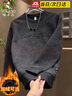 啄木鳥(niǎo)男士高端衛衣2026春秋季新款百搭潮流套頭字母長(cháng)袖休閑時(shí)尚上衣 深灰色 M 【建議90-115斤】 曬單實(shí)拍圖