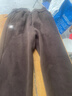 羅蒙（ROMON）媽媽加絨褲女秋冬季中老年女燈芯絨休閑外穿大碼老人保暖棉褲加厚 咖啡色（加厚一體羊羔絨） L  （腰圍1尺9-2尺2體重95-110斤） 曬單實(shí)拍圖