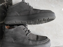 百麗高幫休閑工裝鞋男冬季加絨保暖短靴A2178DD5 灰色-單里 40 曬單實(shí)拍圖