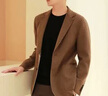 皮爾卡丹（pierre cardin）2026秋冬季西服雙面呢休閑男士小西裝毛呢外套呢子短款大衣 卡其色M882 M 【90-110斤】 曬單實(shí)拍圖