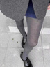 灰色微透膚連褲襪女款春夏日系外穿微壓顯瘦顯腿長(cháng)褲襪高腰打底襪 純欲深灰色 均碼 曬單實(shí)拍圖