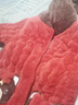 歌百夢(mèng)湖南省服 秋冬新款珊瑚絨加厚睡衣女連帽可愛(ài)情侶款三層夾棉法蘭 橘紅口袋熊 8809 M 建議80-100斤 曬單實(shí)拍圖