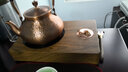 三界（SANJIE）電陶爐茶爐觀山電熱茶爐泡茶壺煮茶具迷你煮茶器玻璃煮茶壺燒茶器 觀山爐+錘紋銅壺蓋碗公杯茶洗6杯 曬單實拍圖