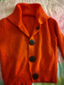 針織開(kāi)衫女春秋裝2025新款長(cháng)袖寬松韓版時(shí)尚大扣翻領(lǐng)短款毛衣外套 2193桔色 XL 【建議121斤-135斤】 曬單實(shí)拍圖