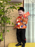 嘟嘟家兒童棉服新中式冬裝男童紅色拜年服棉襖新年冬款女童馬年外套衣服 黃色 100 曬單實(shí)拍圖