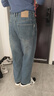 班尼路（Baleno）S&K牛仔褲男款秋冬季2025新款男生休閑長(cháng)褲寬松直筒男士加絨褲 懷舊藍 加絨 31 碼 125-135斤 曬單實(shí)拍圖