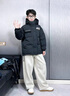 G.duck男童冬季羽絨服免洗易打理2025新款男孩加厚外套中大童白鴨絨洋氣 黑色 170 建議15歲 曬單實(shí)拍圖