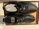 高哥男士增高鞋冬季商務(wù)男鞋加絨保暖真皮通勤鞋軟底內增高休閑皮鞋 黑色【增高6cm】 1333066XAP 39 曬單實(shí)拍圖