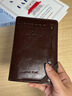 防盜刷RFID護照夾多功能卡包證件登機牌收納包機票夾旅行護照錢(qián)包 咖啡色 曬單實(shí)拍圖