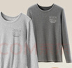 英博倫青少年兒童保暖內衣秋衣套裝加厚棉毛衫校服神器 81221深麻灰 185 曬單實(shí)拍圖